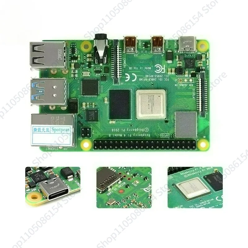 Raspberry Pi 4 Model B 8GB Development Board 4G Linux 4B-8GB Main Board - view 5