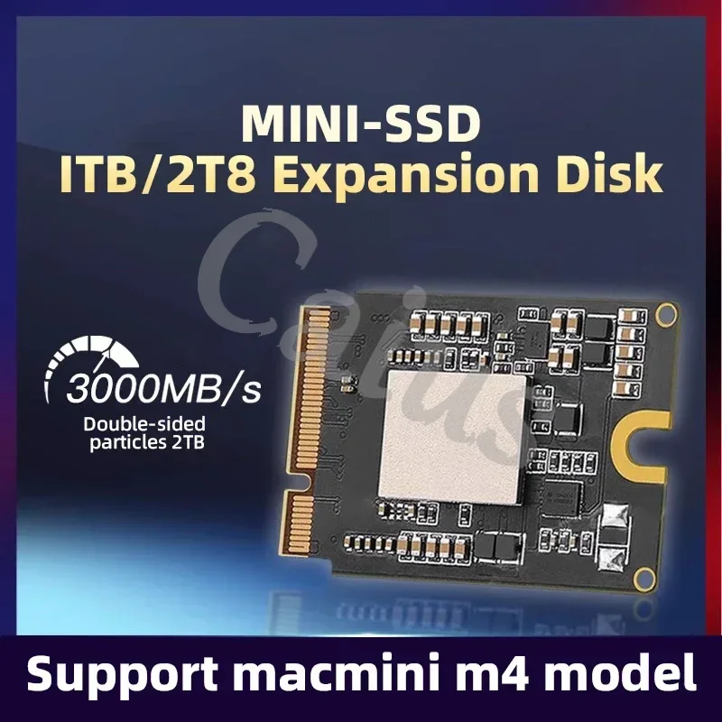 Жесткий диск емкостью 2 ТБ для комплекта SSD Mac Mini M4. Обновление памяти без сварки, непосредственно заменяет, идеальная совместимость для Mac Mini M4.
