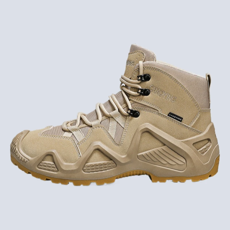 

Mens Military Desert Waterproof Work Safety Shoes Climbing Hiking Shoes Ankle Men Outdoor Men Tactical Boots Army Boots