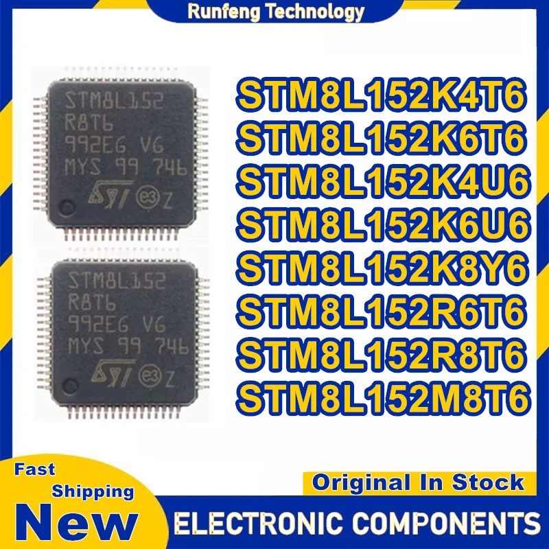 

5 шт. STM8L152K4T6 STM8L152K6T6 STM8L152K4U6 STM8L152K6U6 STM8L152K8Y6 STM8L152R6T6 STM8L152R8T6 STM8L152M8T6 новый оригинальный