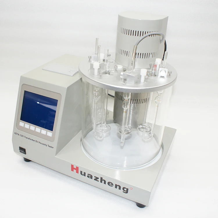 Huazheng HZYN-1301 ASTM D445 Digital Oil Kinematic Viscometer High Accuracy Electric Testing Equipment with 1 Year Warranty
