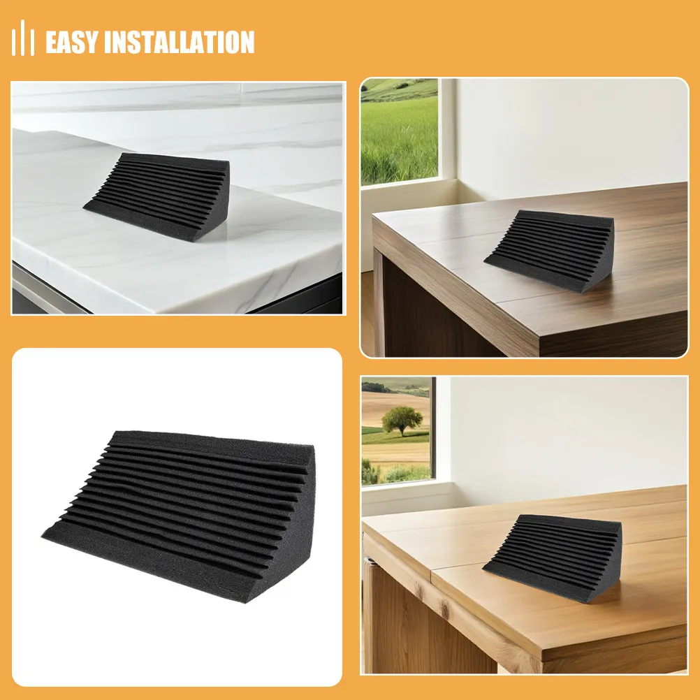 4Pcs Low Frequency Soundproof Panels Corner Gear Sound Absorbing Tile Noise Reduction for Ktv Acoustic Wall