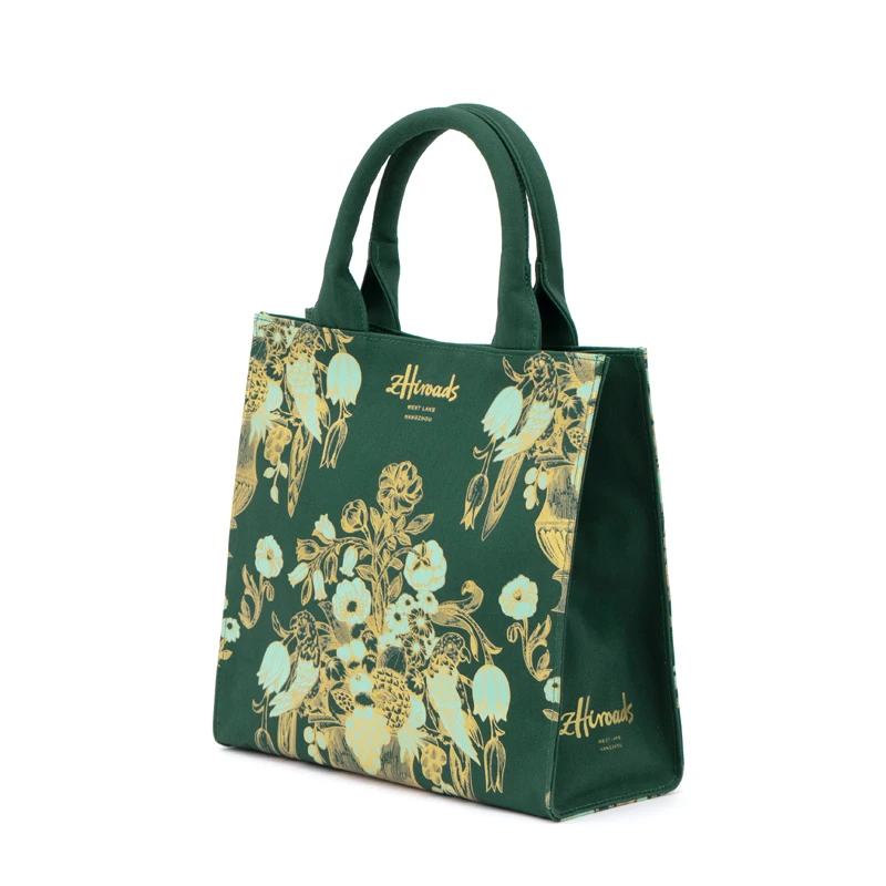 

Модная холщовая сумка с цветочным принтом и надписями, многоразовая, для хранения, женская сумка-тоут, вместительная сумка-шоппер из хлопка, кошелек