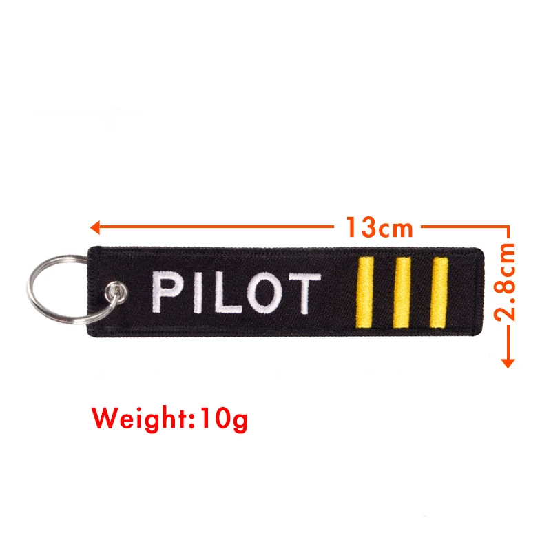 Voikukka Jewelry 2022 New Product PLOT CPT 3 Straps Both Sides Embroidered Motorcycle Keychain Wholesale For Men Boyfriend