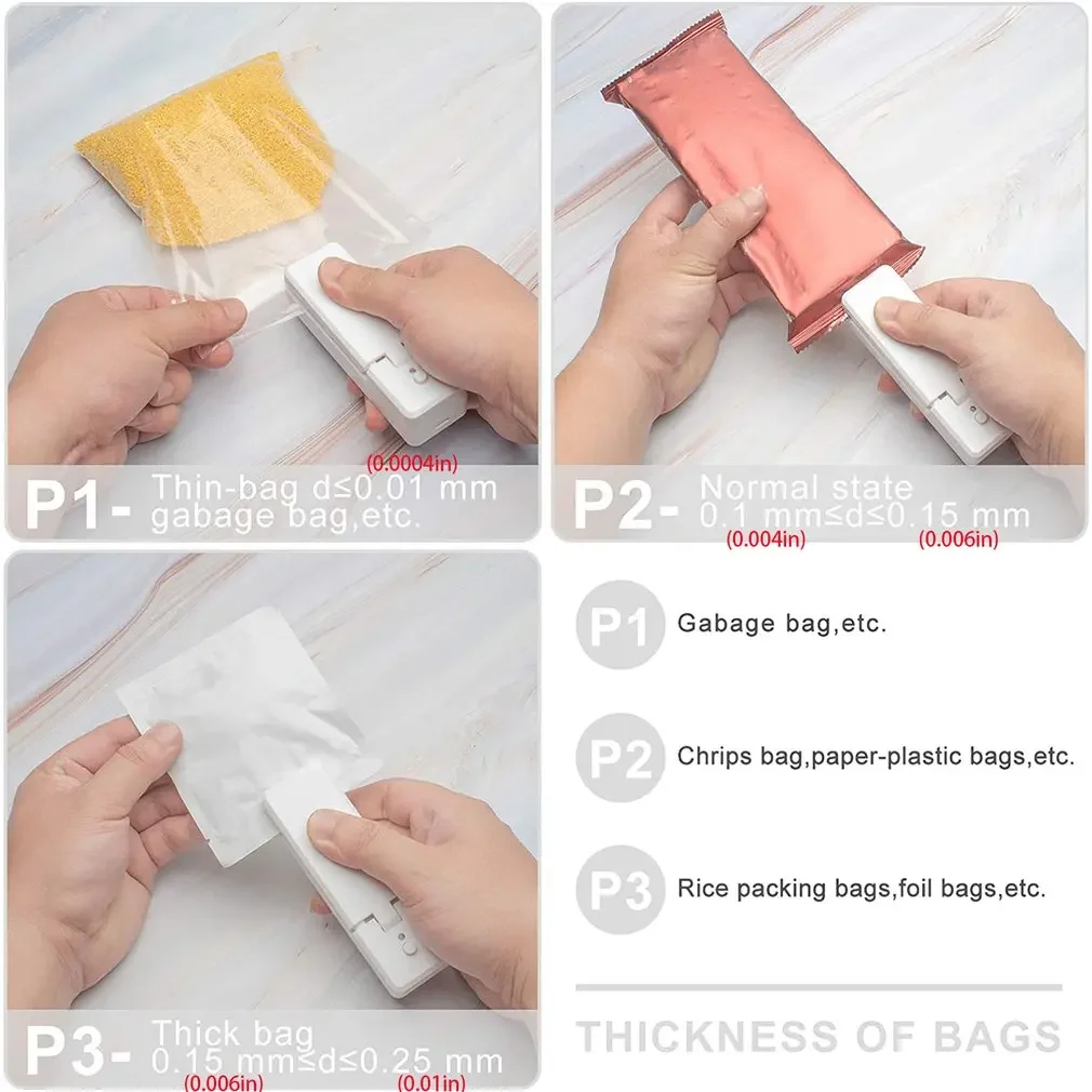 USB Charging Mini Household Snack Plastic Packaging Bag Heat Sealing Machine - Small Sealing Device