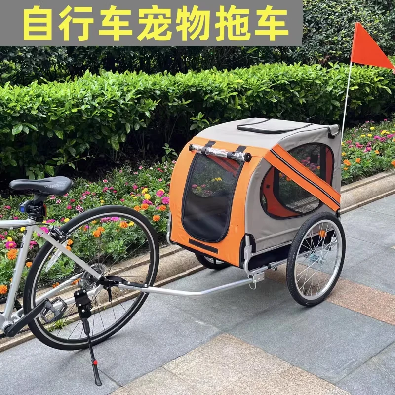 

Multifunctional Dog Outdoor Cycling Trailer Pet Bicycle Travel Storage Car Bucket Cat And Dog Cart for Active Pets