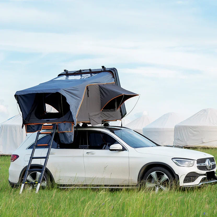 

New Camping Car Roof Top Tent Adventure Car ABS Hard Shell Rload-bearing Roof Tent