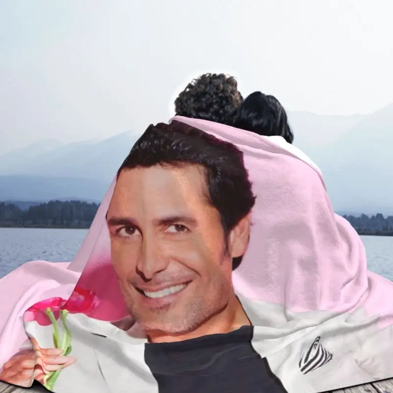 Chayanne Puerto Rican Latin Pop Singer Ultra-Soft Fleece Throw Blanket Warm Flannel Blankets for Bed Car Couch Bedspreads