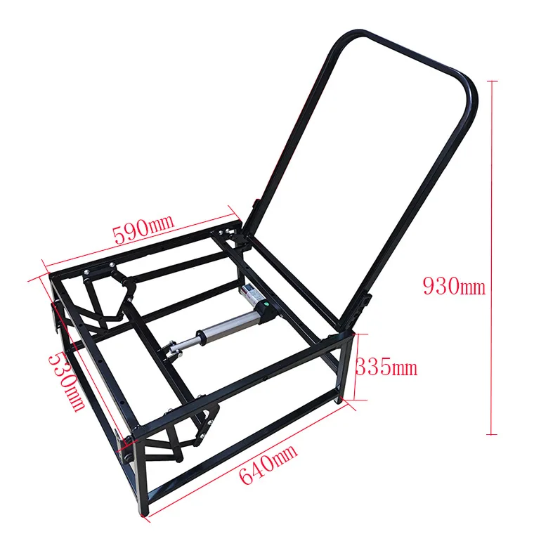 Electric extension foot pedal adjustable backrest chair accessories, reclining function chair steel frame structural accessories