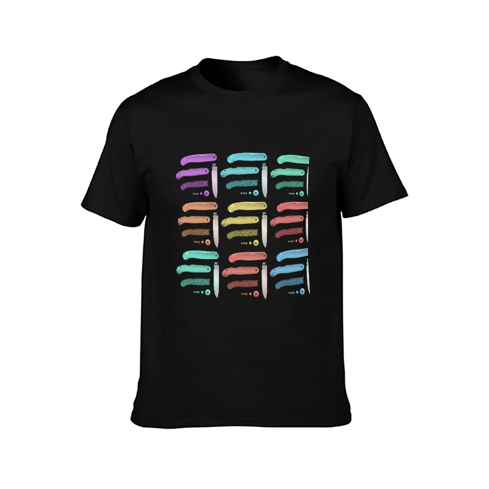 folding knife T-Shirt Simple Casual Short Sleeve Tee T-Shirt