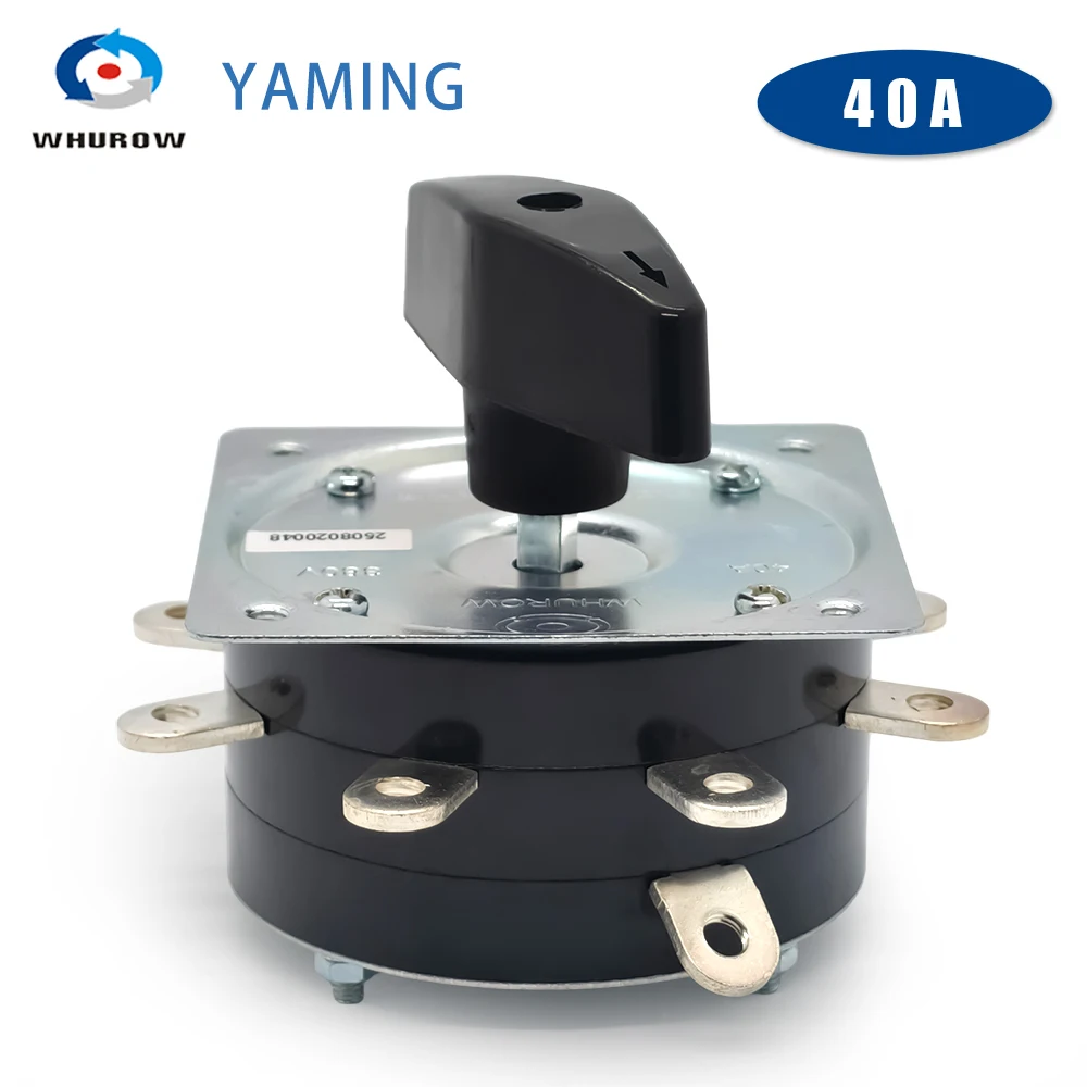 

40A 380V Welder Welding Machine Switch 2 Poles 9 Pins Terminals Control Motor Changeover Rotary Cam Switch KDH-40/1-8