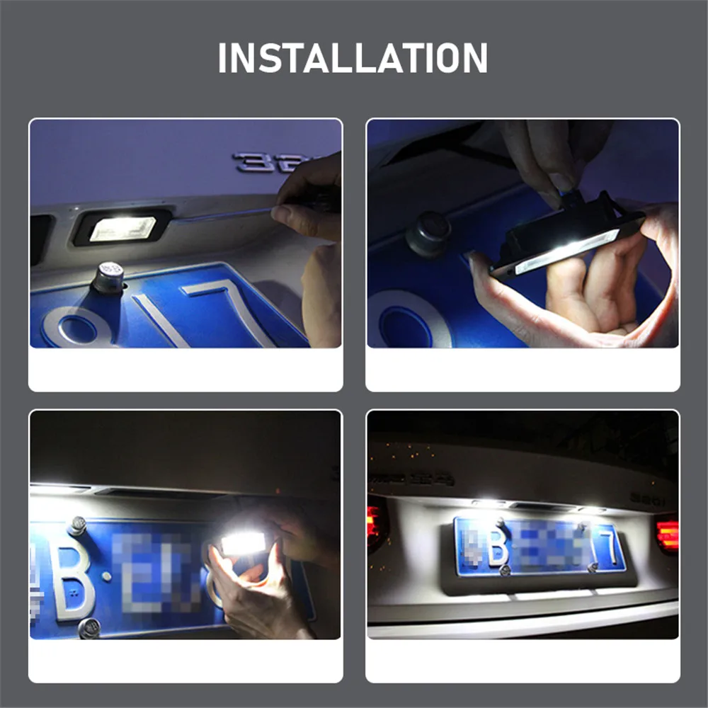 لاند روفر رينج روفر سبورت ديسكفري فريلاندر 2 قطعة أضواء لوحة ترخيص LED فائقة السطوع