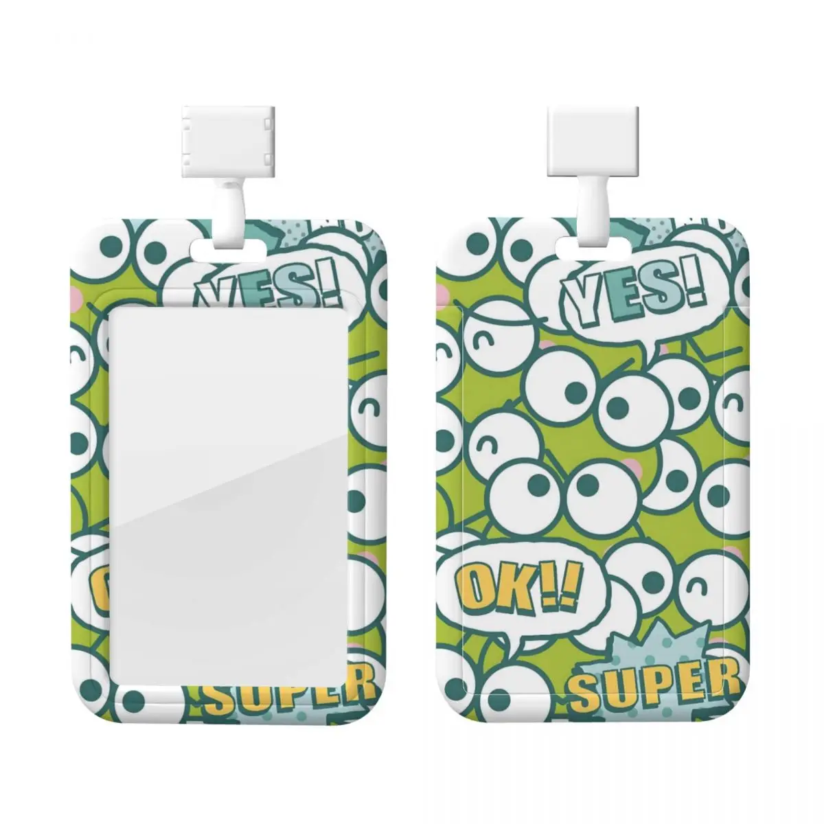 

Custom Cute Kerokero Keroppi Card Badge Holder Card Holder Men Women Neck Strap ID Credential Holder Engineers