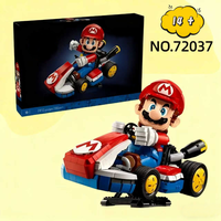 IN STOCK 1972pcs Popular Games Super Standard Kart 72037 Building Blocks Model Bricks Toys For Kids Christmas Birthday Gifts