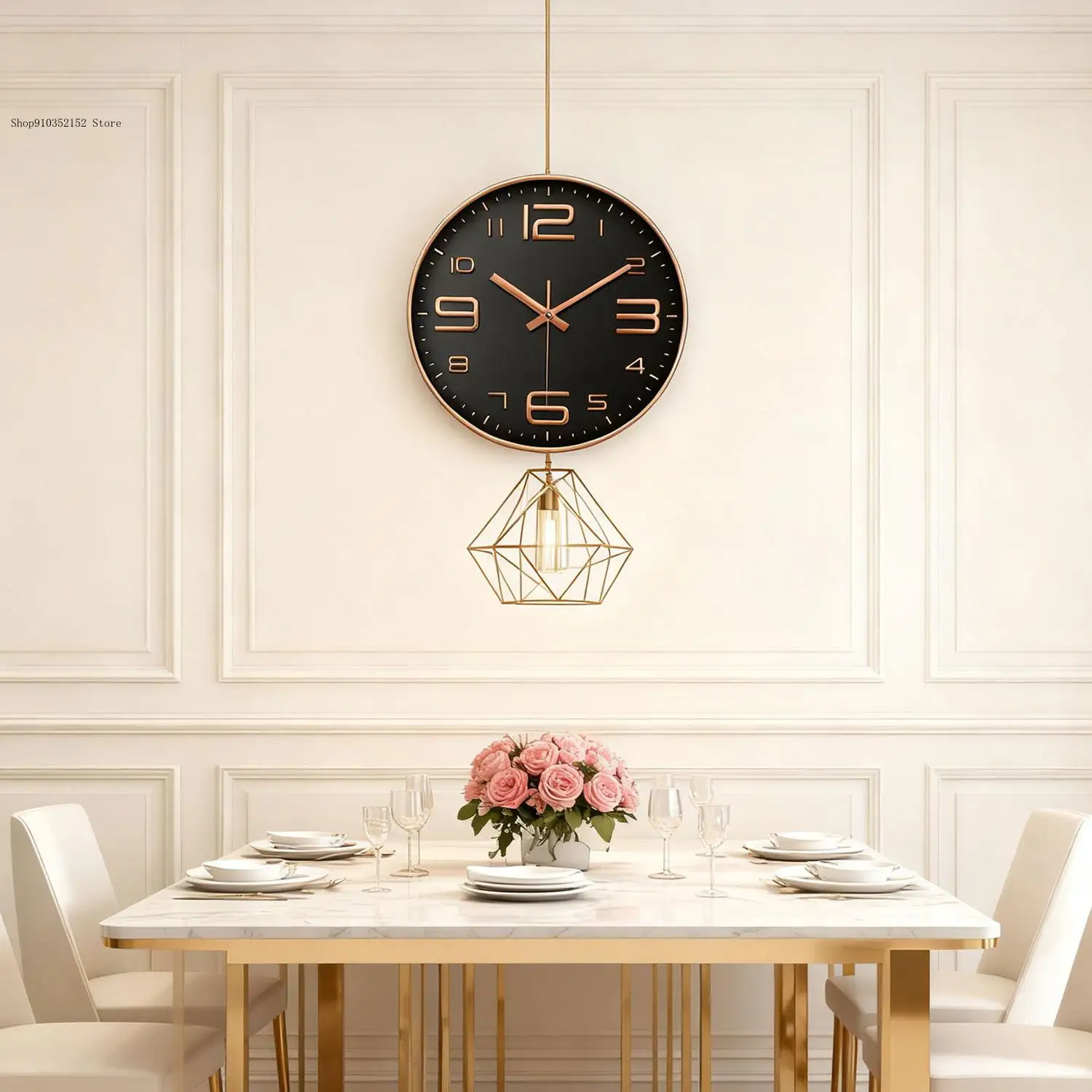 10 Inch 25Cm Clock Home Stereo Wall Clock Bedroom Living Room Minimalist Nordic Style Clock Office