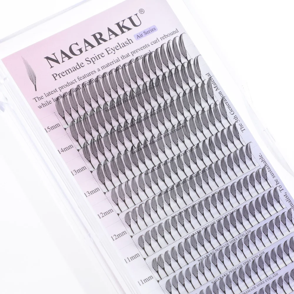 NAGARAKU Vorgefertigte Schmale Spitze Feenflügel-Wimpern Anime-Effekt Weiche Feder Flatternde Wimpernverlängerungen Comic – Detail 12