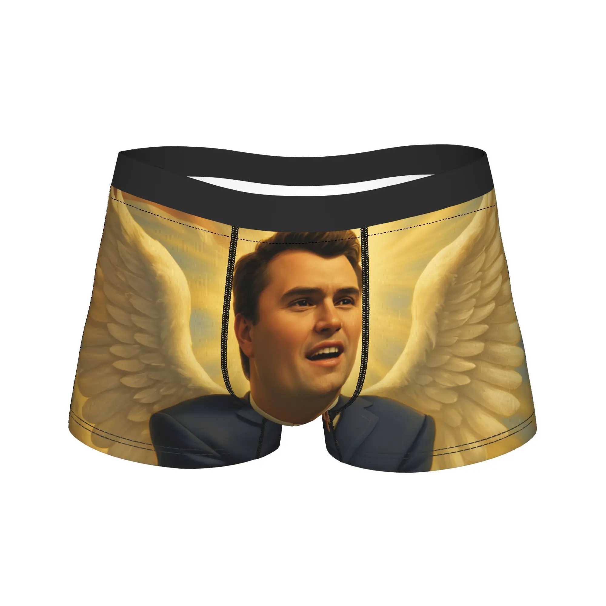 

Charlie Kirk Something Big Is Coming Underwear Men Underpants Comfortable Boxershorts High Quality Shorts Briefs Plus Size