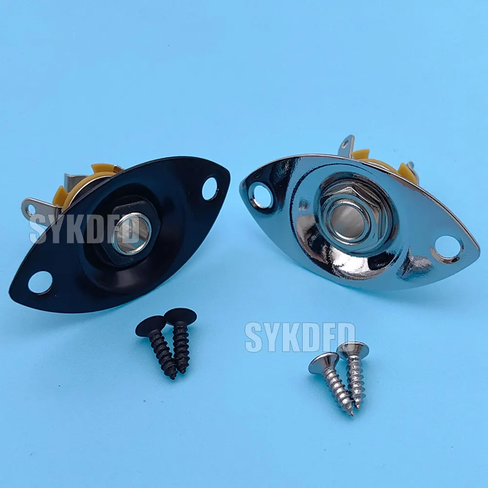 

Звукосниматель для электрогитары, овальный 6,35 мм, выходной разъем, пластина, разъем для LP, аксессуары для электрогитары Guitarra