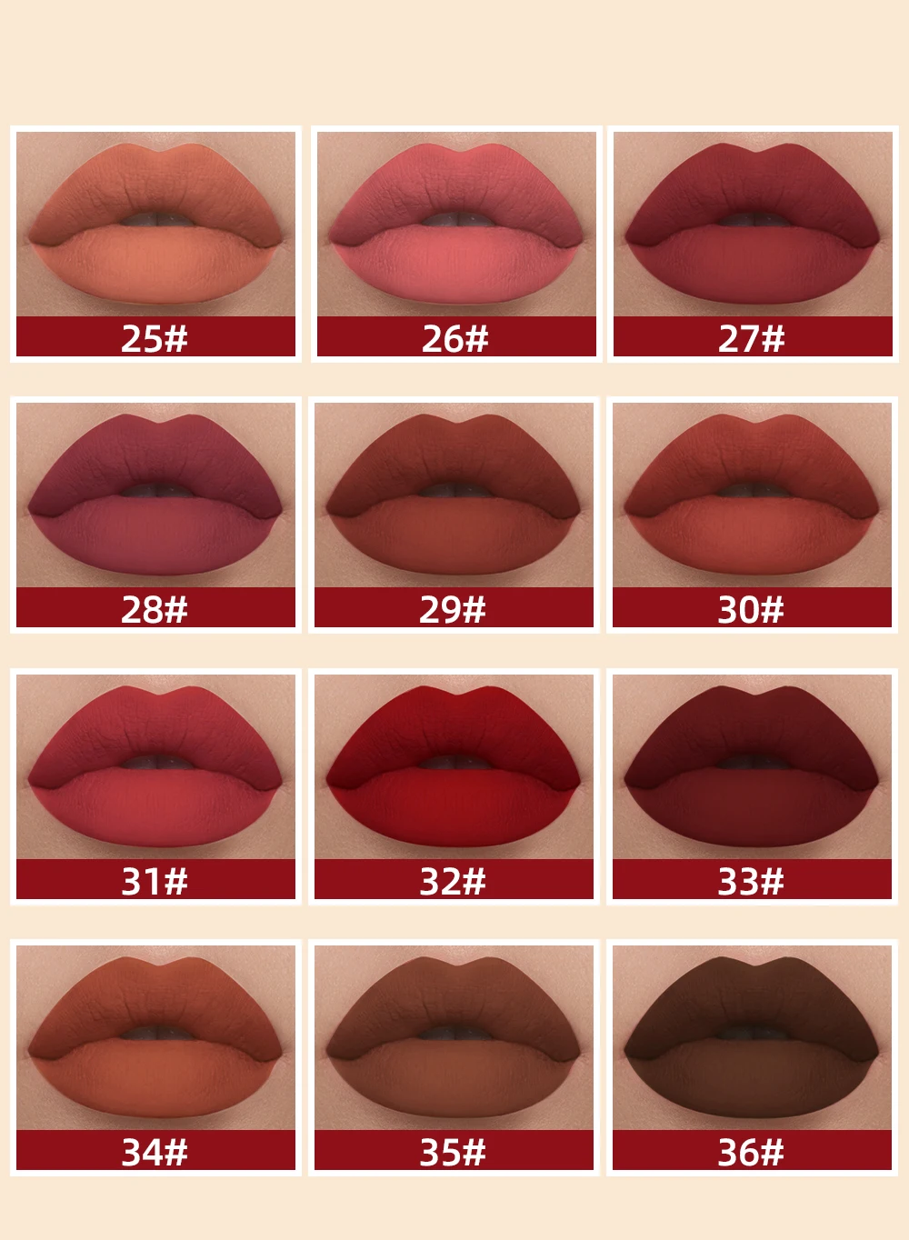 QIBEST 12 Colors Matte Liquid Lipstick Sets Lip Gloss Waterproof Long Lasting Sexy Red White Black Nude Lipgloss Makeup Sets