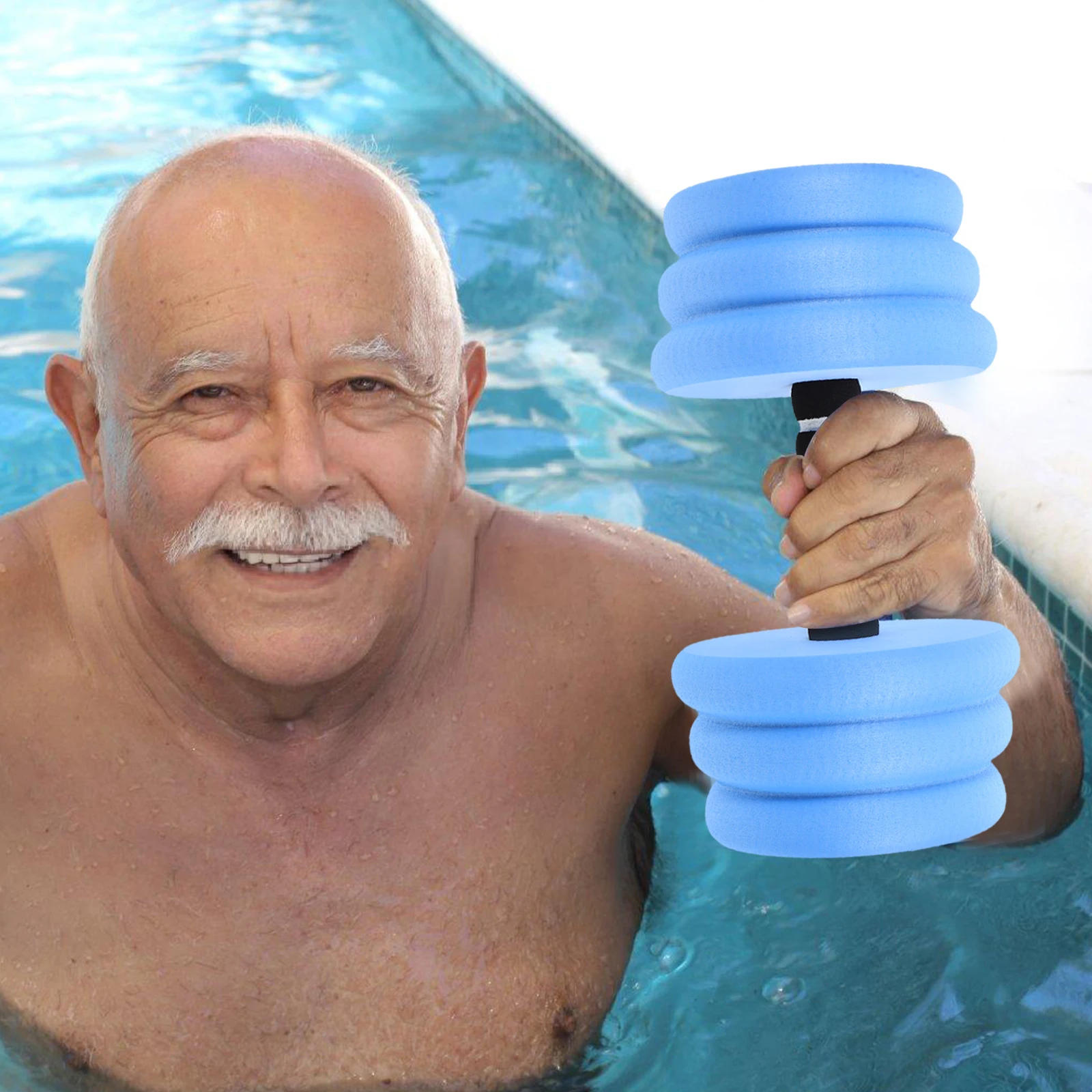 

EVA Floating Dumbbells for Green Threaded Pool Exercise Equipment Aids Water Resistance Training Weights