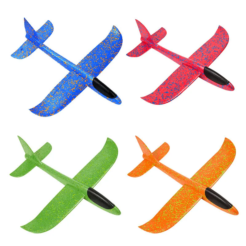 37CM Foam Plane Glider Hand Throw Airplane Light Inertial EPP Bubble Planes Outdoor Launch Kids Toys for Children Boys Gift