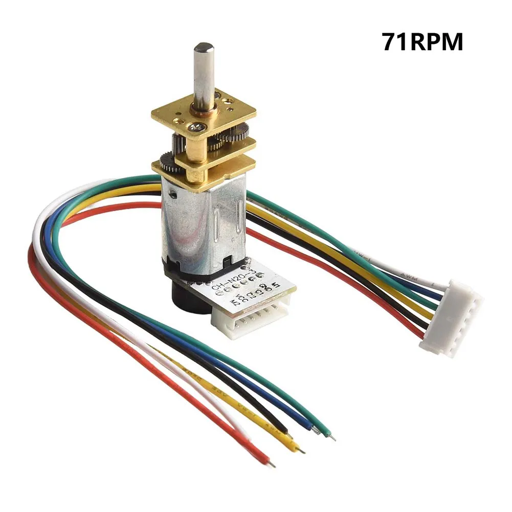 For JGA12 For N20 6V DC Metal Gear Motor With Encoder High For Torque Reduction For RC Car Robot DIY Project Automation