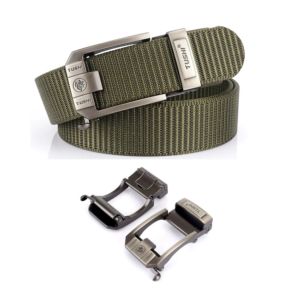 Men\'s Belt Leisure Belt Tactical Belt For Outdoor Hunting Fishing Alloy Buckle Male Waistband Quick Release Nylon Elastic