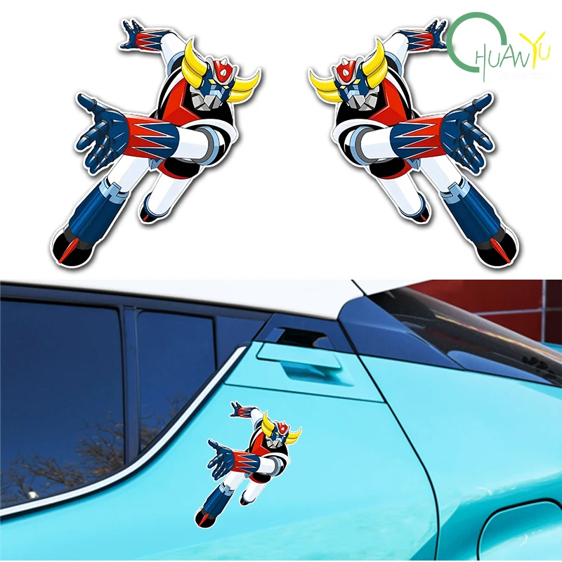 for Ufo Robot Grendize Car Stickers Sunscreen VAN Waterproof Vinyl Decal Windshield Laptop Car Goods