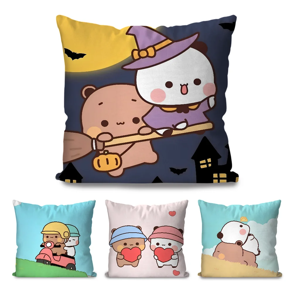 

Cute Bubududu Pillow Case Hot Game Pillow Covers Cartoon Sofa Decorative Home Double-sided Printing Short Plush