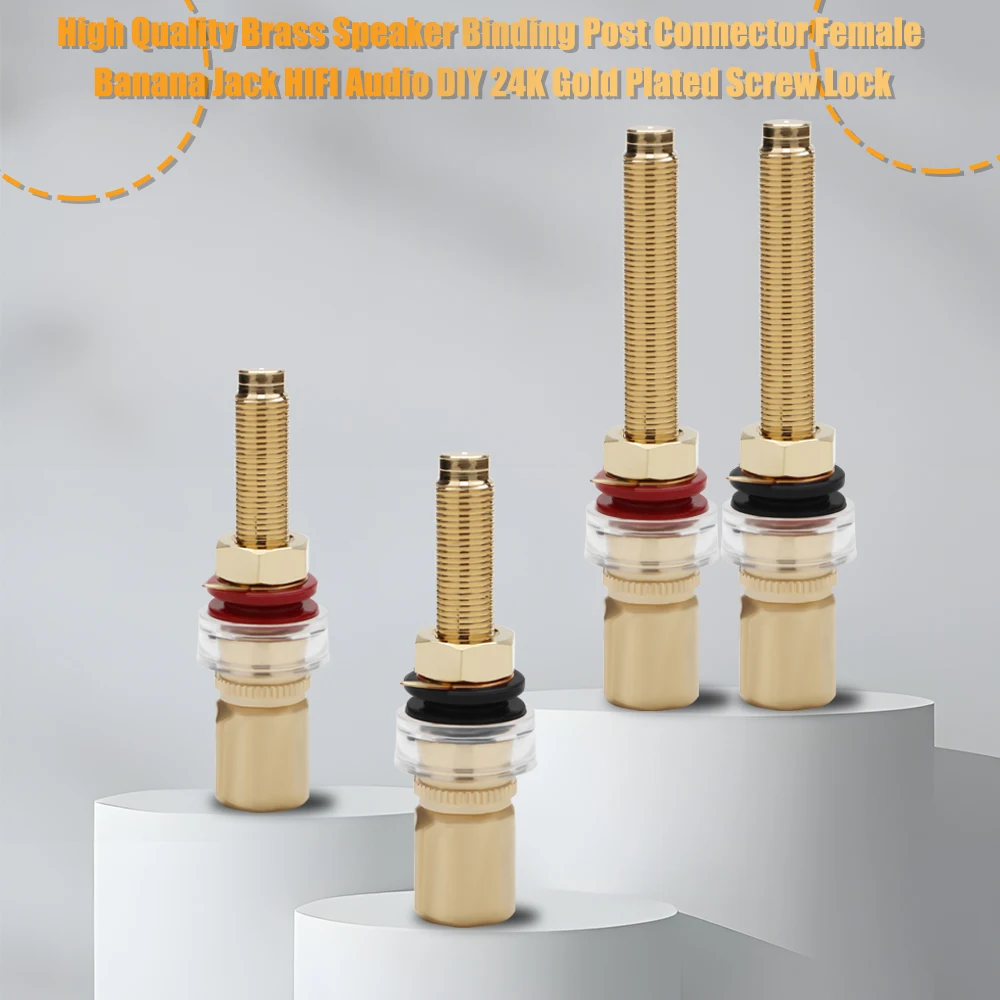 HiFi Lautsprecher Binding Post Kupfer Vergoldet Banana Jack Stecker HIFI Audio Lautsprecher Bananen Stecker Terminal – Detail 3