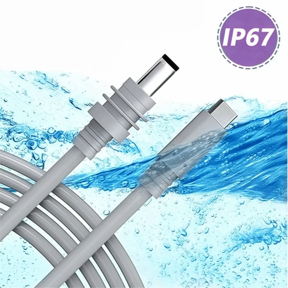 (A23G) For Starlink 100W Power Cable DC to Type-C Charging Cable Outdoor IP67 Waterproof Extension Cable for Starlink 5M