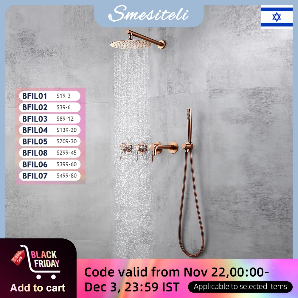 Shower System Bathtub Faucet Set Bath Mixer Tap Bathroom Rainfall Headshower Hot And Cold Kit With Brass Handshower Smesiteli