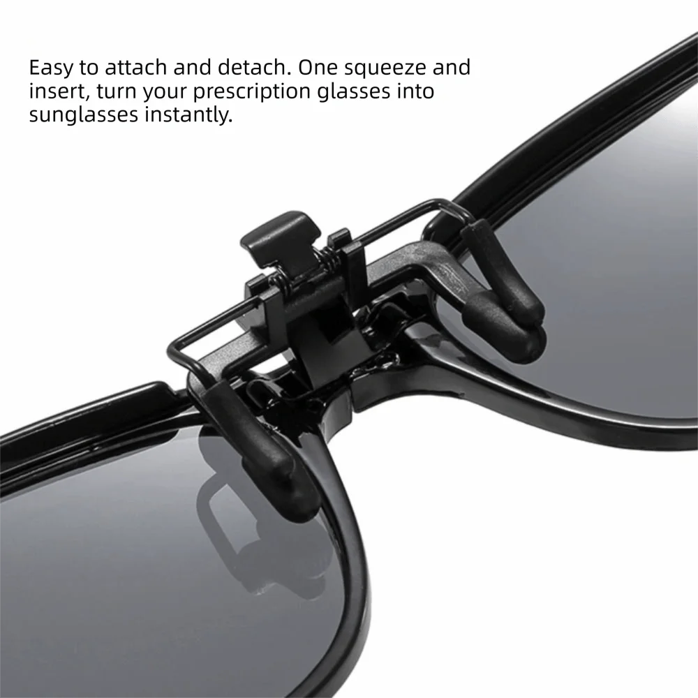 Vintage Square Clip On Sunglasses foldable Ultra Light Anti Blue Light Glasses Anti Glare Flip Up Competitive Games Goggles