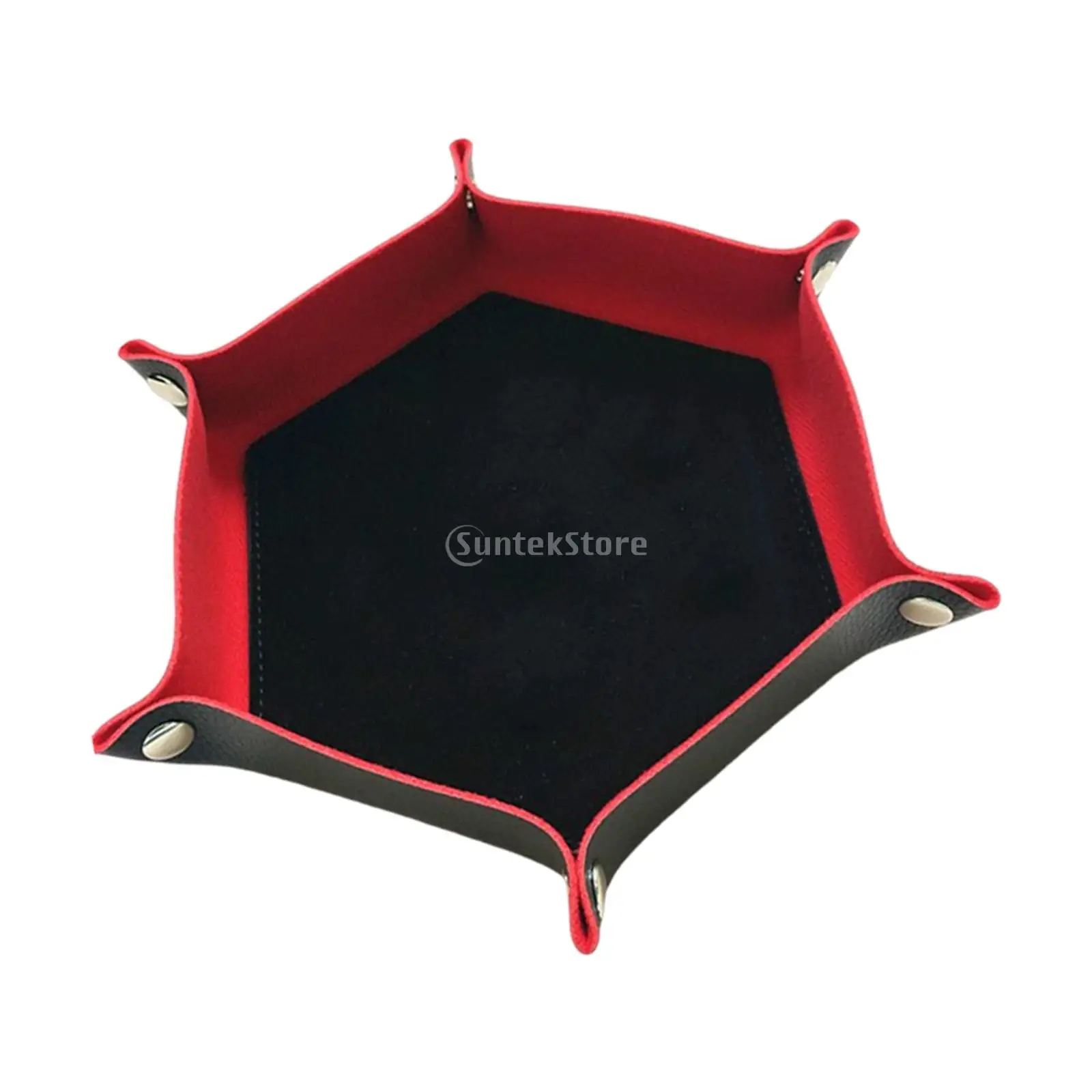 Có Thể Gập Lại Xúc Xắc Khay Da PU Lục Giác Gấp Xúc Xắc Khay Hộp Xúc Xắc Trò Chơi Khay Để Nhập Vai DND Trò Chơi Xúc Xắc Bàn Bảo Quản board Game