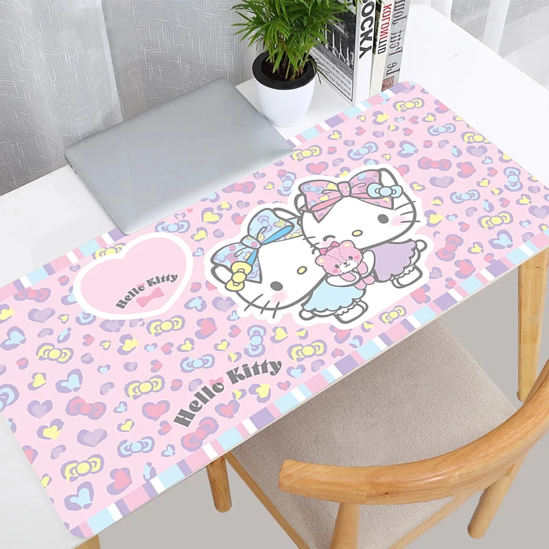 أنيمي الألعاب سرعة ماوس الوسادة ألعاب خزانة مرحبا كيتي E-sports اللاعبين Kawaii ماوس حصيرة لوحة المفاتيح ماوس الكمبيوتر حصيرة مكتب #4