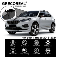 GRECOREAL 4K Dash Cam Front Rear 2160P WiFi Dual Camera Dashcam APP Control Easy Install Plug Play Compatible with Seat Tarraco