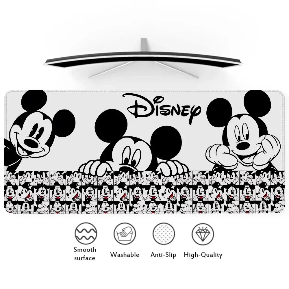 

Gamer Pc Setup Accessories Desk Mat Mousepad Mickey Minnie Pu Leather Mouse Pad Gaming Mats Keyboard Extended Offices Tablecloth