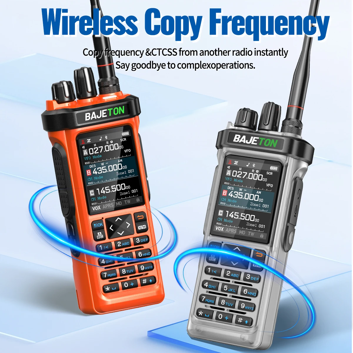 BAJETON BJ-9000 Walkie Talkie CB 27Mhz CB SSB HF APRS GPS Bluetooth 10W Long Range Cross Band Repeater For RT-950 Ham Radio