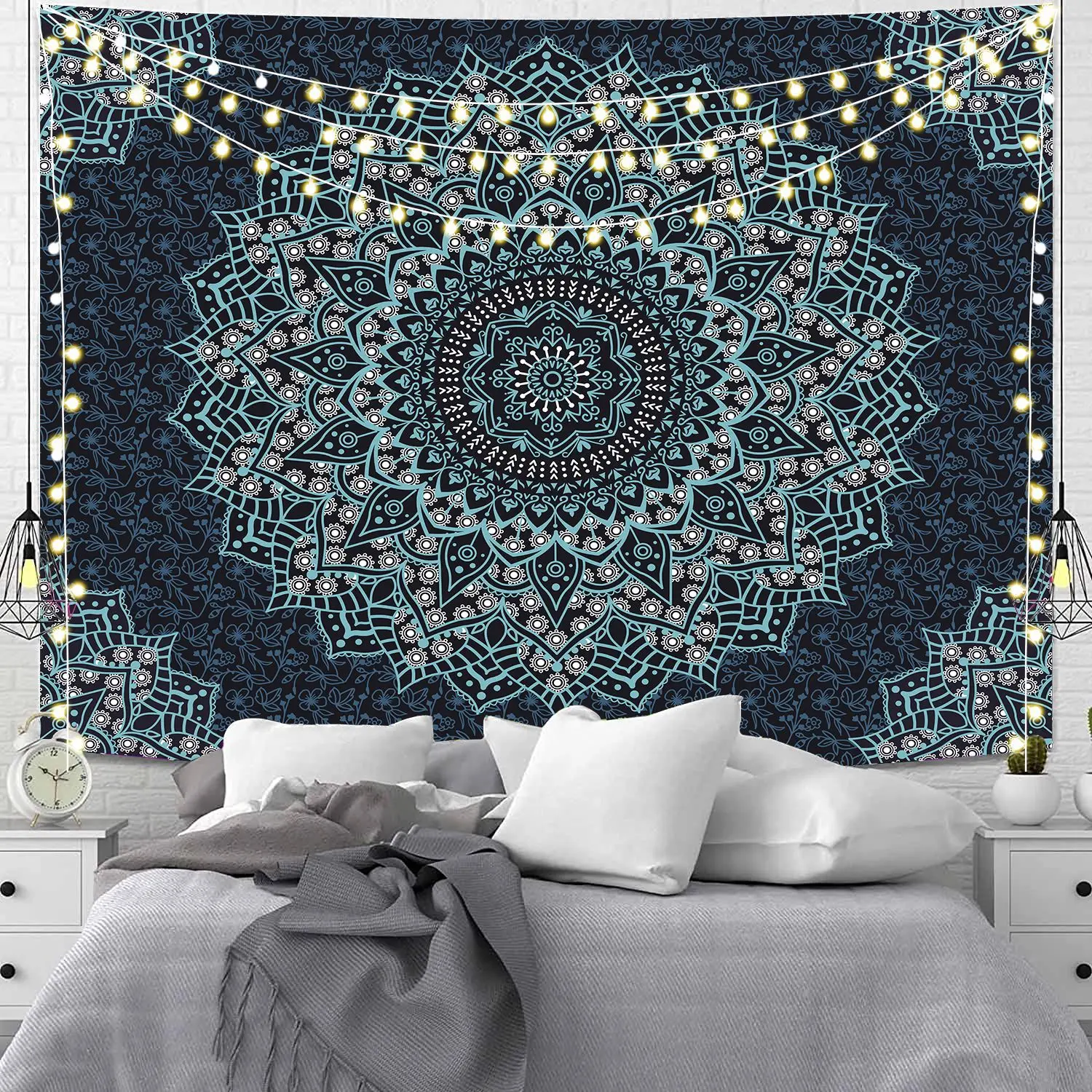 Indian Bohemian Mandala Wall Hanging Tapestry Mystic Witchcraft Boho Psychedelic Hippie Background Cloth Bedroom Wall Blanket