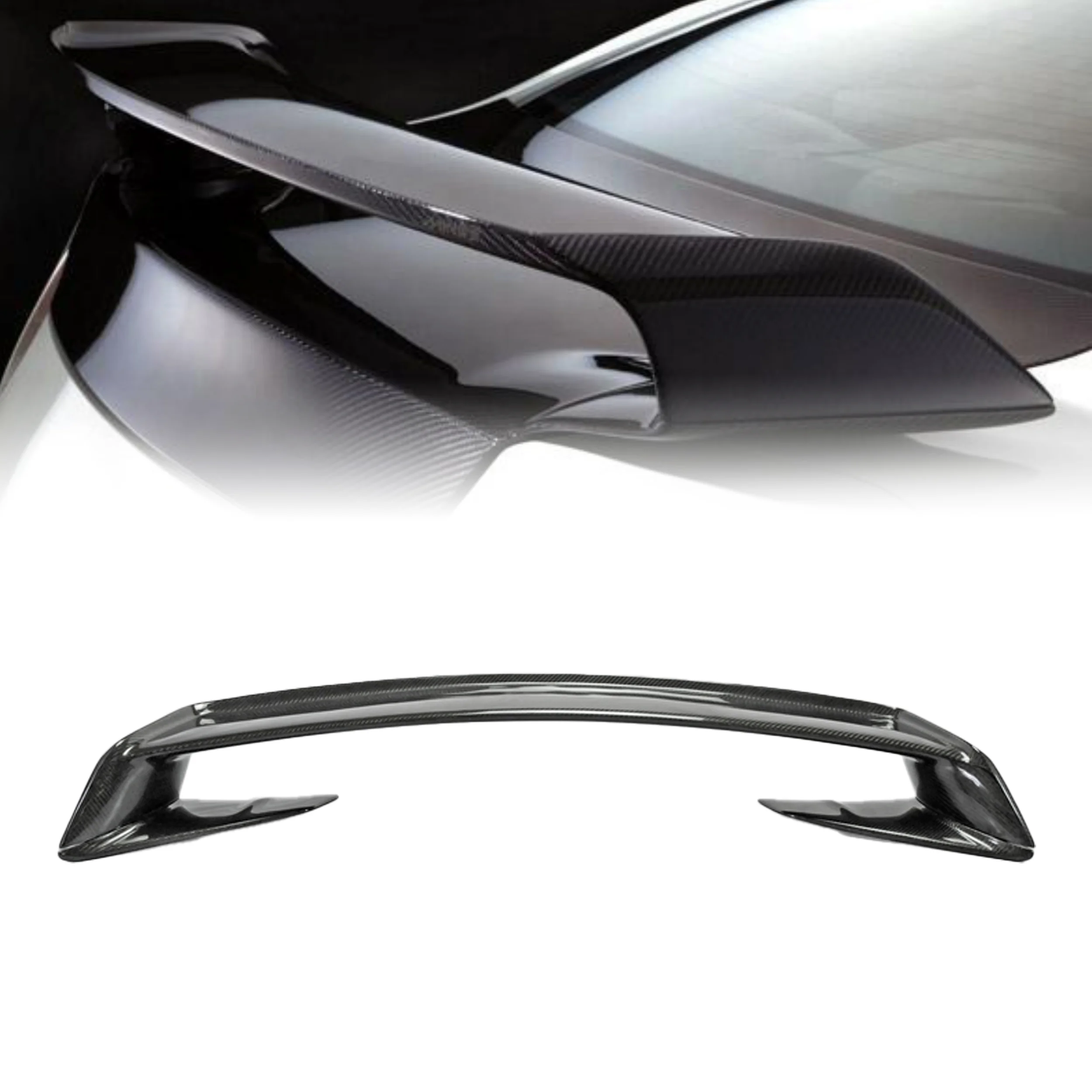 

Задний спойлер R35 GTR из углеродного волокна с основанием крыла багажника из глянцевого волокна