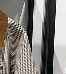 Women's autumn new plaid two-piece set long sleeved mid length jacket or slim mini skirt
