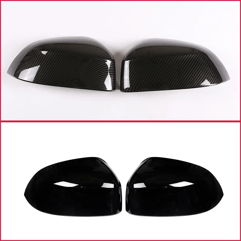 ABS Carbon Fiber Texture Car Side Wing Rearview Rear View Mirror Caps Case Shell Cover For BMW X3 G01 2018-2020 Car Accessories