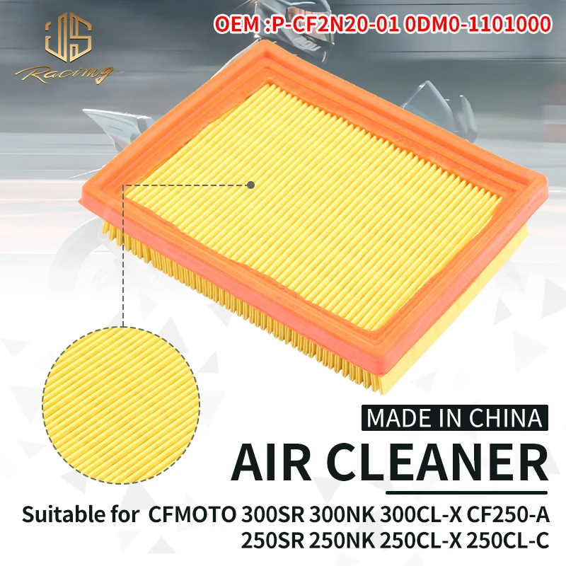JSRAOIMG Motorcycle Air Filter For CFMOTO 250NK 250SR 300SR 300NK 250 300 NK SR CLX 250CL-C 250CL-X 300CL-X CF250-A P-CF2N20-01