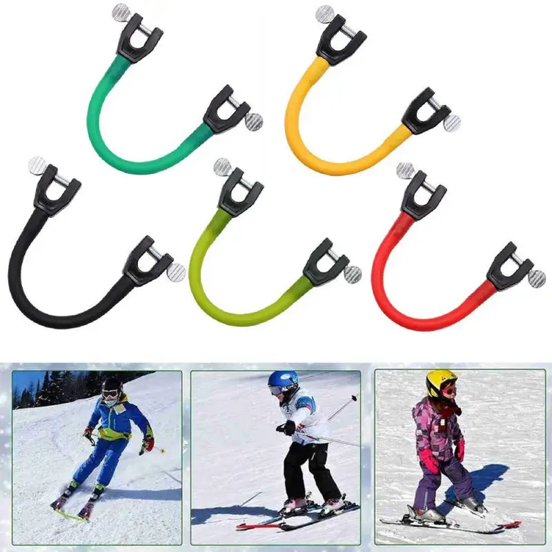 1~8PCS Edgie Wedgie Portable Ski Tip Connector  Learn To Ski Equipment Easy Trainer Perfect Winter Ski Equipment For Beginners