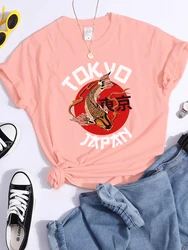 Tokyo Sun Carp, Japan Prints Tshirt Fashion Summer T Shirt Street High Quality Tee Clothing Breathable Sport Cool Women T Shirts
