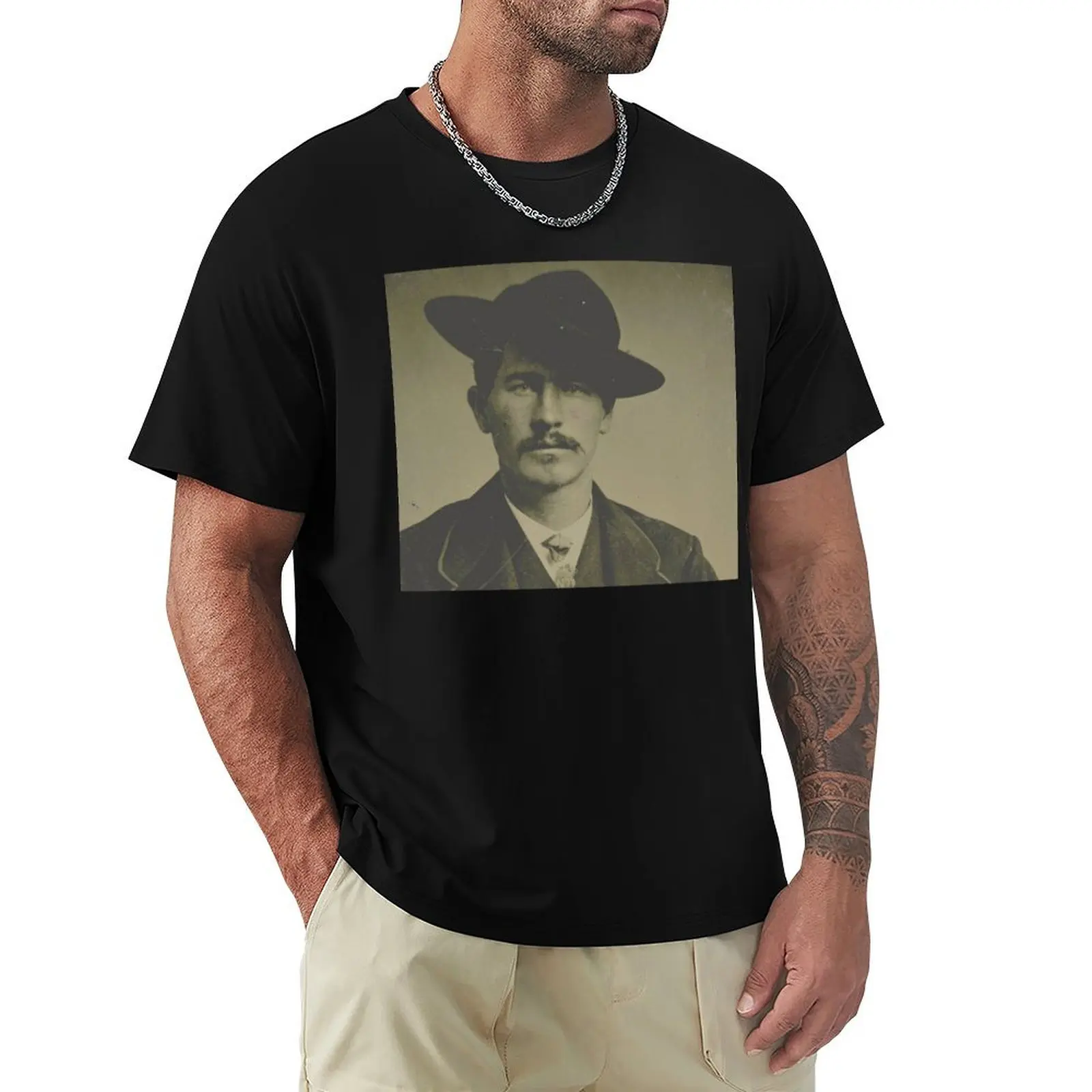 

Gambler Wyatt Earp T-Shirt Blouse T-shirts oversize anime tshirt mens graphic t-shirts hip hop