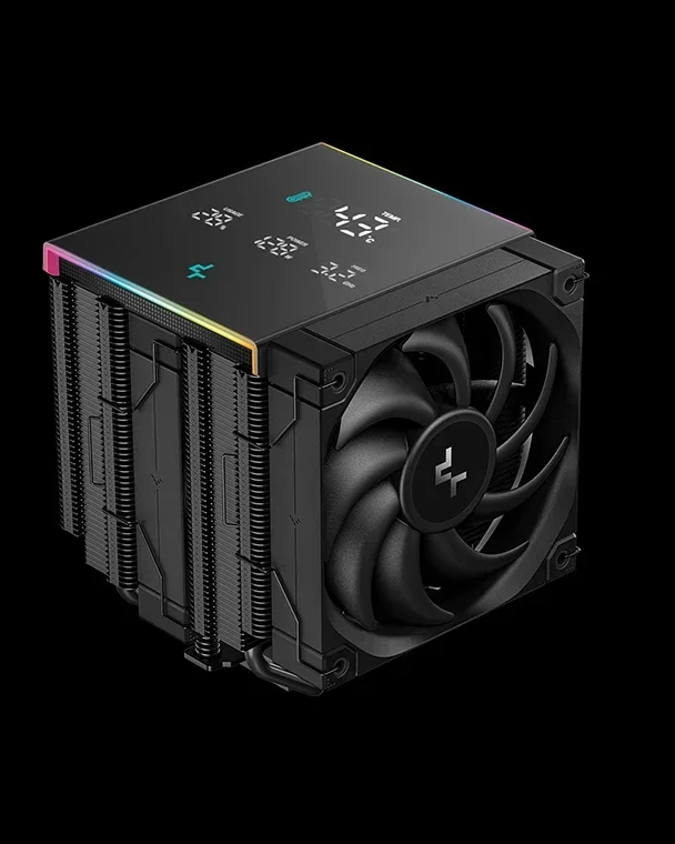 NUEVA LLEGADA CPU Ventilador de enfriamiento de aire Deepcool AK620 DIGITAL PRO Negro para pantalla de PC Temperatura