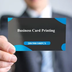 200/500/1000 PCS Customized Printing Business Cards Free Design Art Paper Personalized Gift Cards Thank You Card