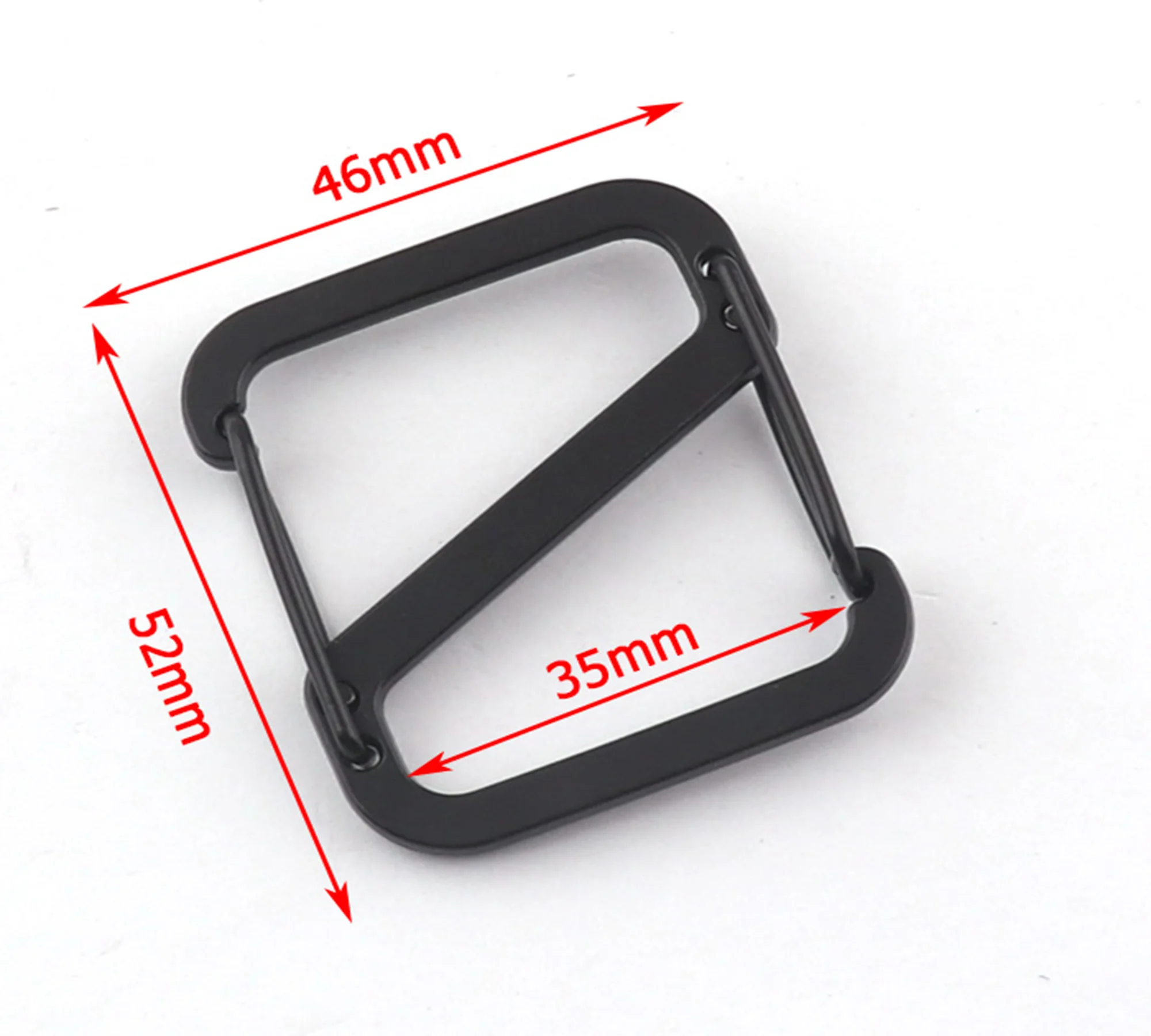 20mm/32mm/35mm/50mm Black belt buckle Metal G buckle G hooks Strap Slider Hooks ZINC Alloy G-Hook Slide Release Buckles