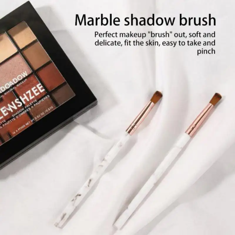 Marmor Kabuki Make-up Pinsel Nase Schatten erröten Mischung Auge Gesicht Concealer Pinsel Schräg kopf Kosmetik werkzeug Schönheit Maquiagem